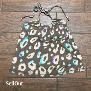 American Eagle Women's Geometric Halter Tank Top Size S Multicolor